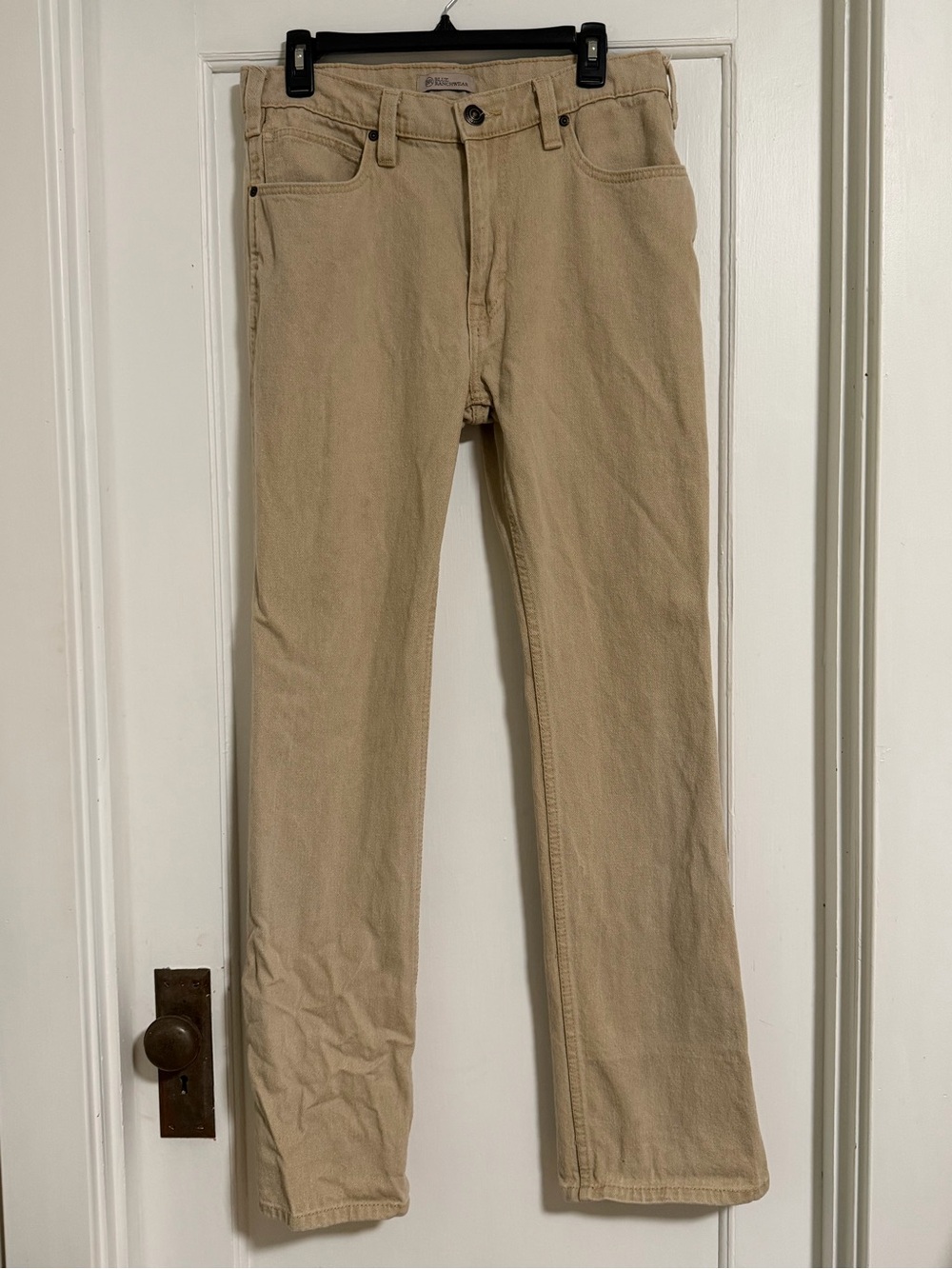 Men's Tan Straight-Leg Jeans